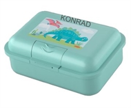 Madkasse med navn Dino, HABA, Mintgrøn